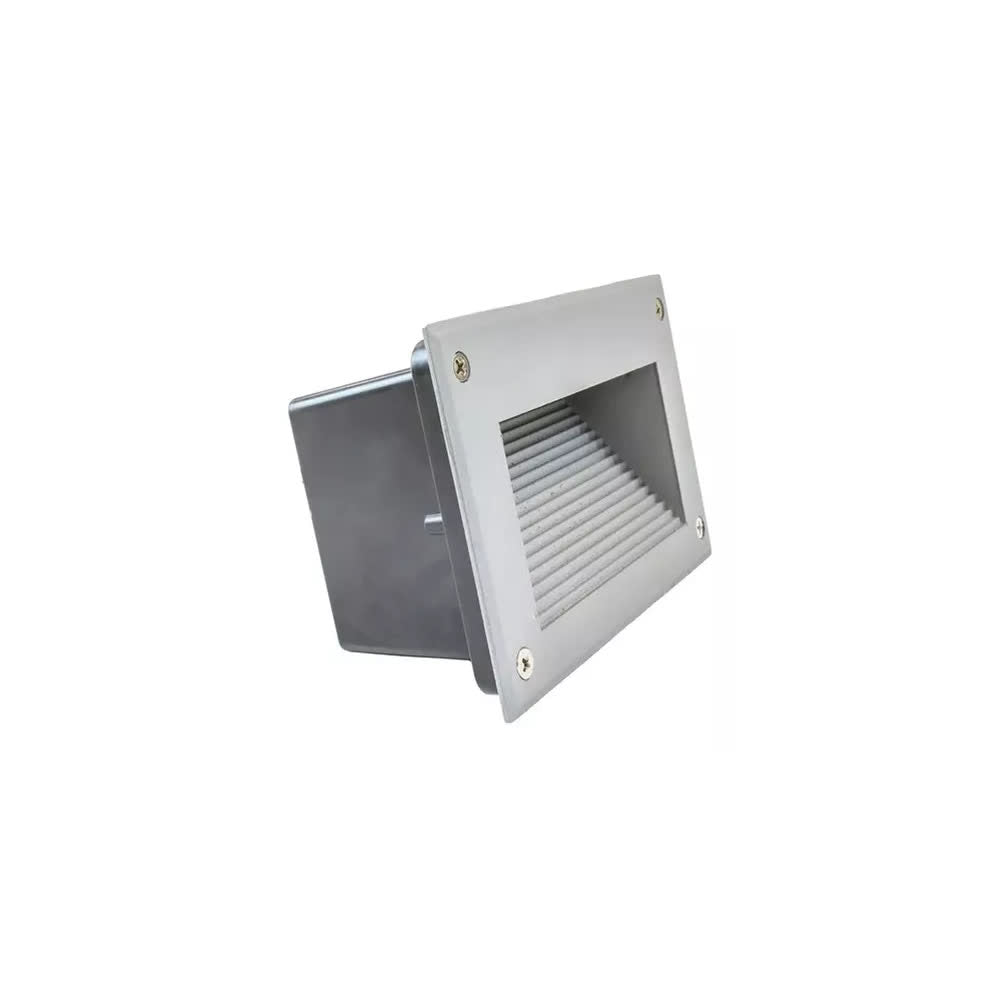 EMPOTRADO LED MURO 2W 2700K 127V IP65 ALUMINIO GRIS LAITING