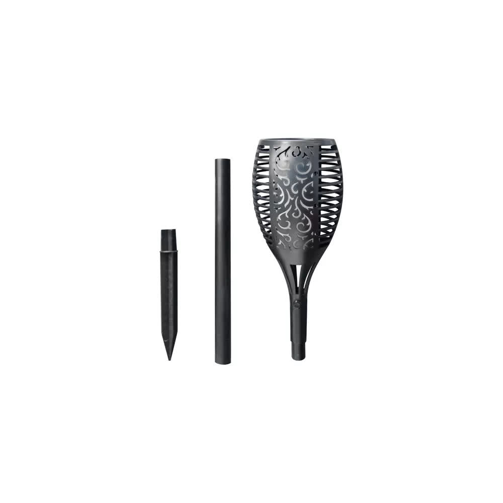 Lámpara Solar LED Tipo Flama 1W para Jardín 100LM 8H de Luz