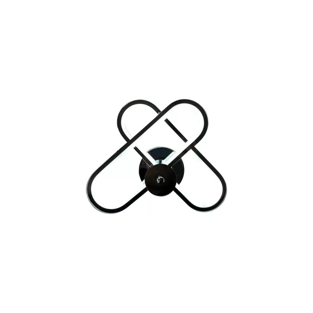 Lámpara de Pared Arbotante Negra 3 Tonos de Luz con Control