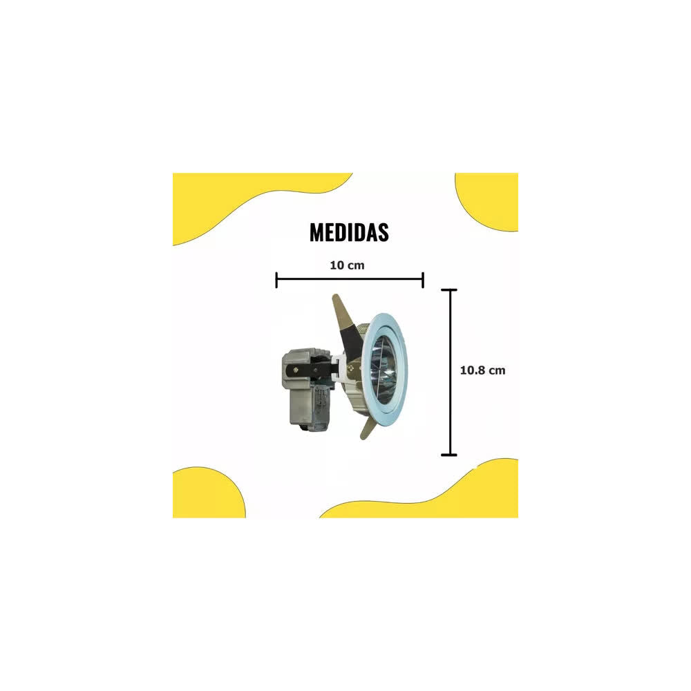 Empotrado 7005 Blanco Base MR16 Aluminio – Laiting