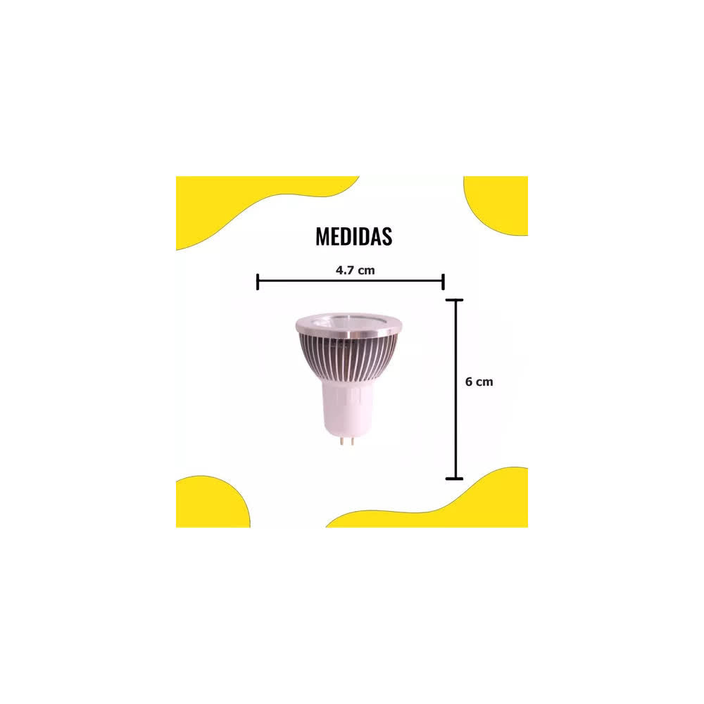 Foco LED MR16 6W 2700K 127V Concentrado – Laiting