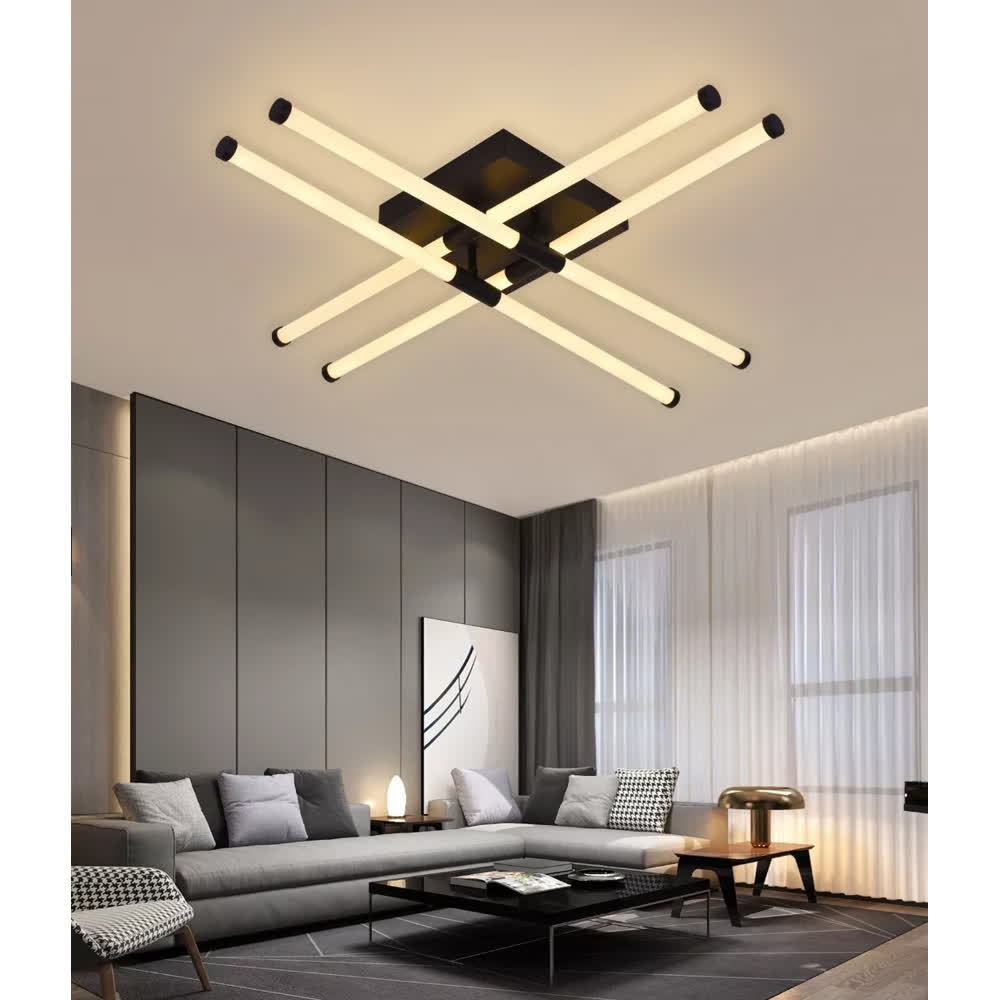 Lámpara de Techo LED Negra Link 3 Tonos con Control -  Luxica