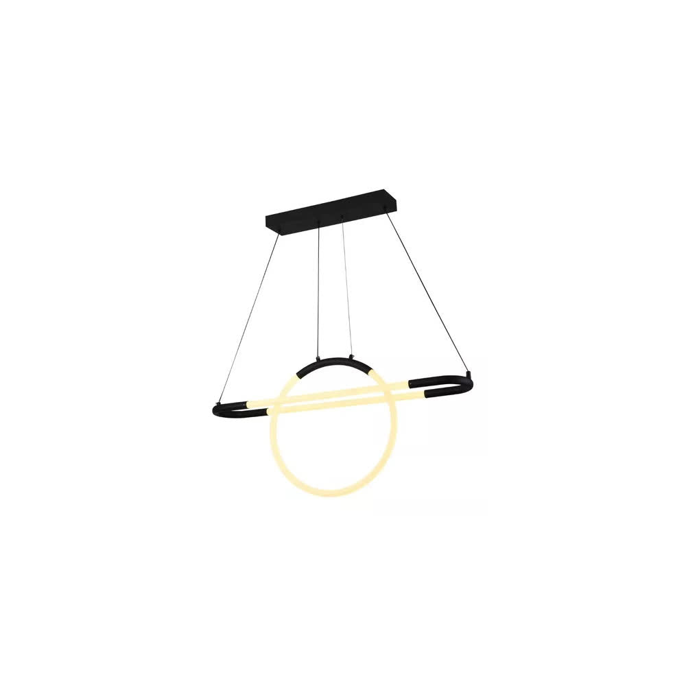 Lámpara Colgante LED Negra Omega 3 Tonos Control – Luxica