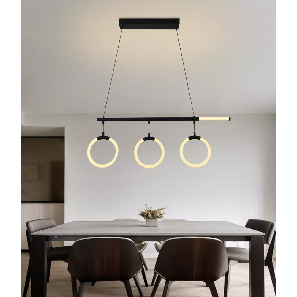 Lámpara de Techo LED Negro Ion 3 Tonos con Control - Luxica