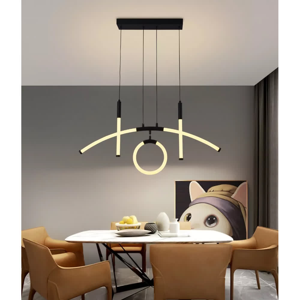 Lámpara Colgante LED Negra Shol 3 Tonos Control – Luxica