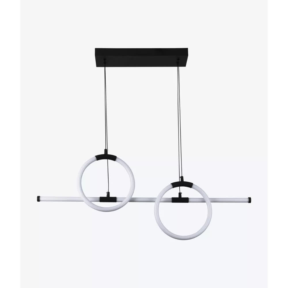 Lámpara Colgante LED Negra Genesis 3 Tonos Control – Luxica