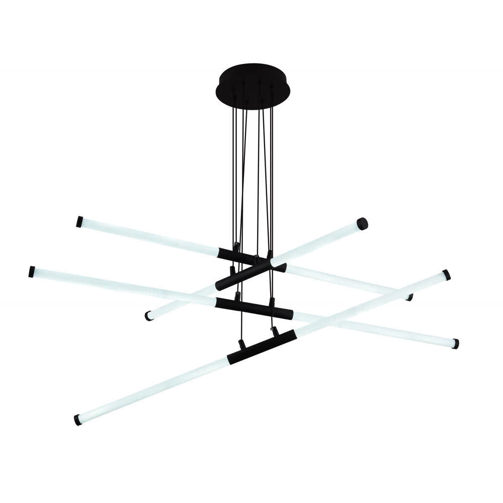 Lámpara Colgante LED Negra Styx 3 Tonos Control – Luxica