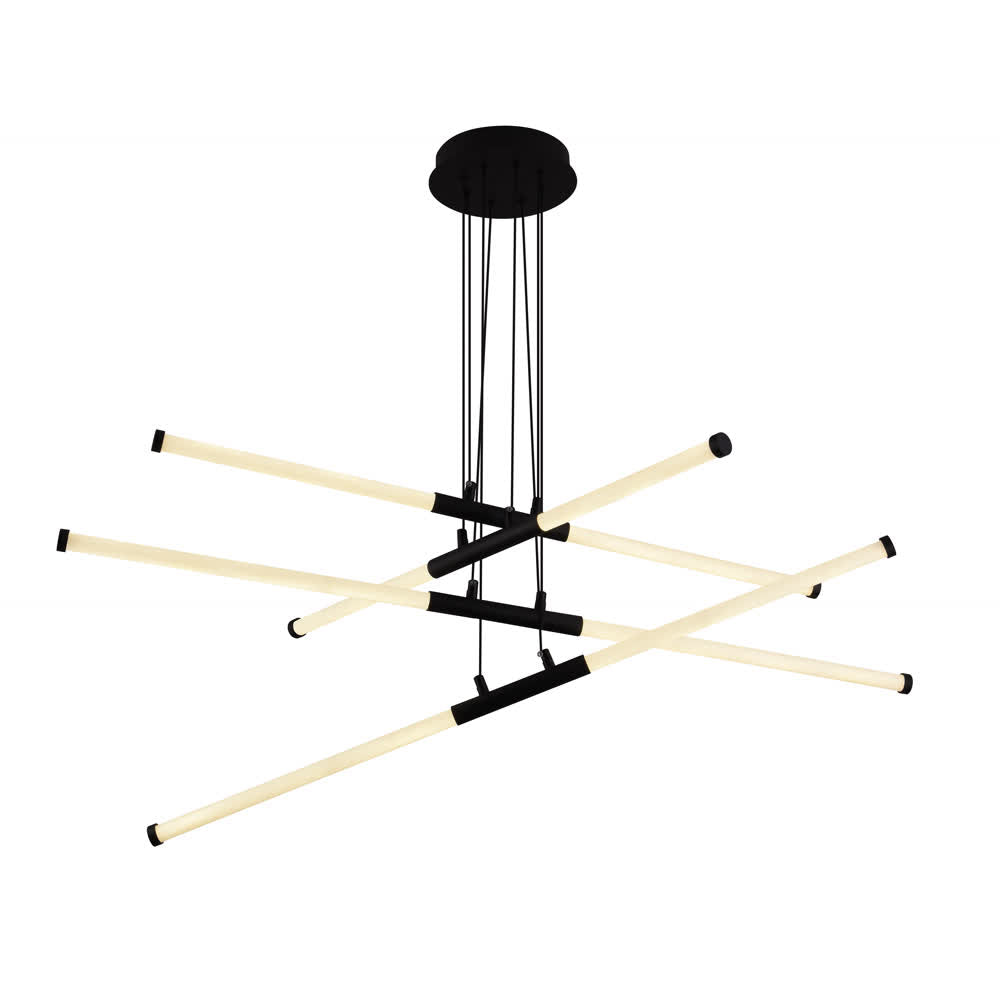 Lámpara Colgante LED Negra Styx 3 Tonos Control – Luxica