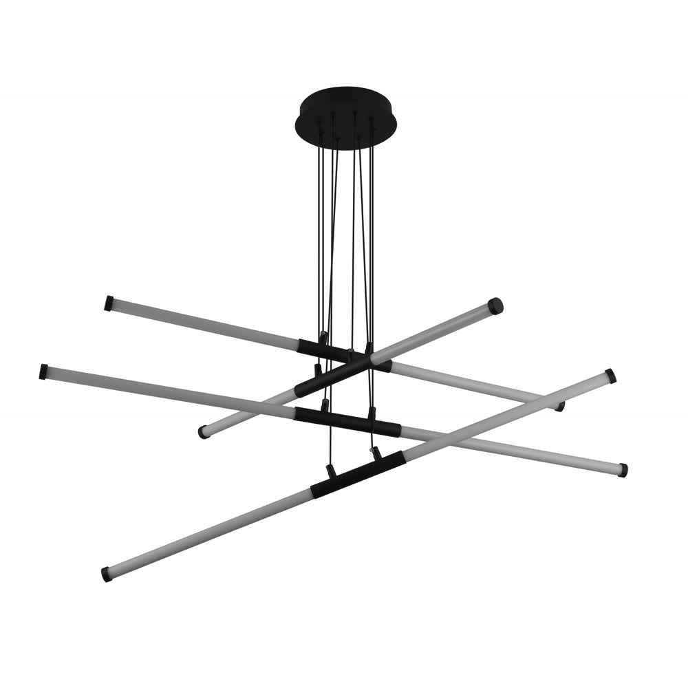 Lámpara Colgante LED Negra Styx 3 Tonos Control – Luxica