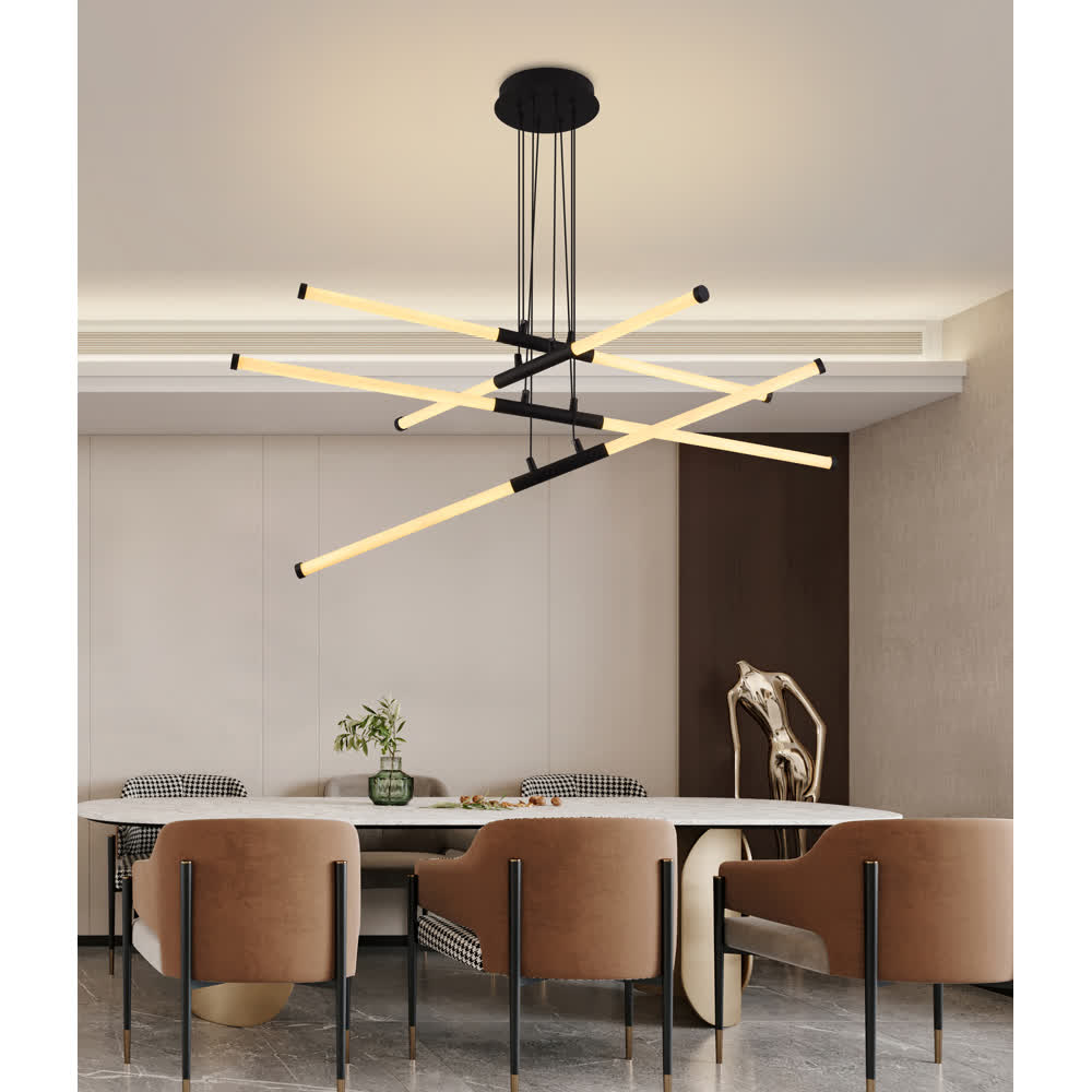 Lámpara Colgante LED Negra Styx 3 Tonos Control – Luxica