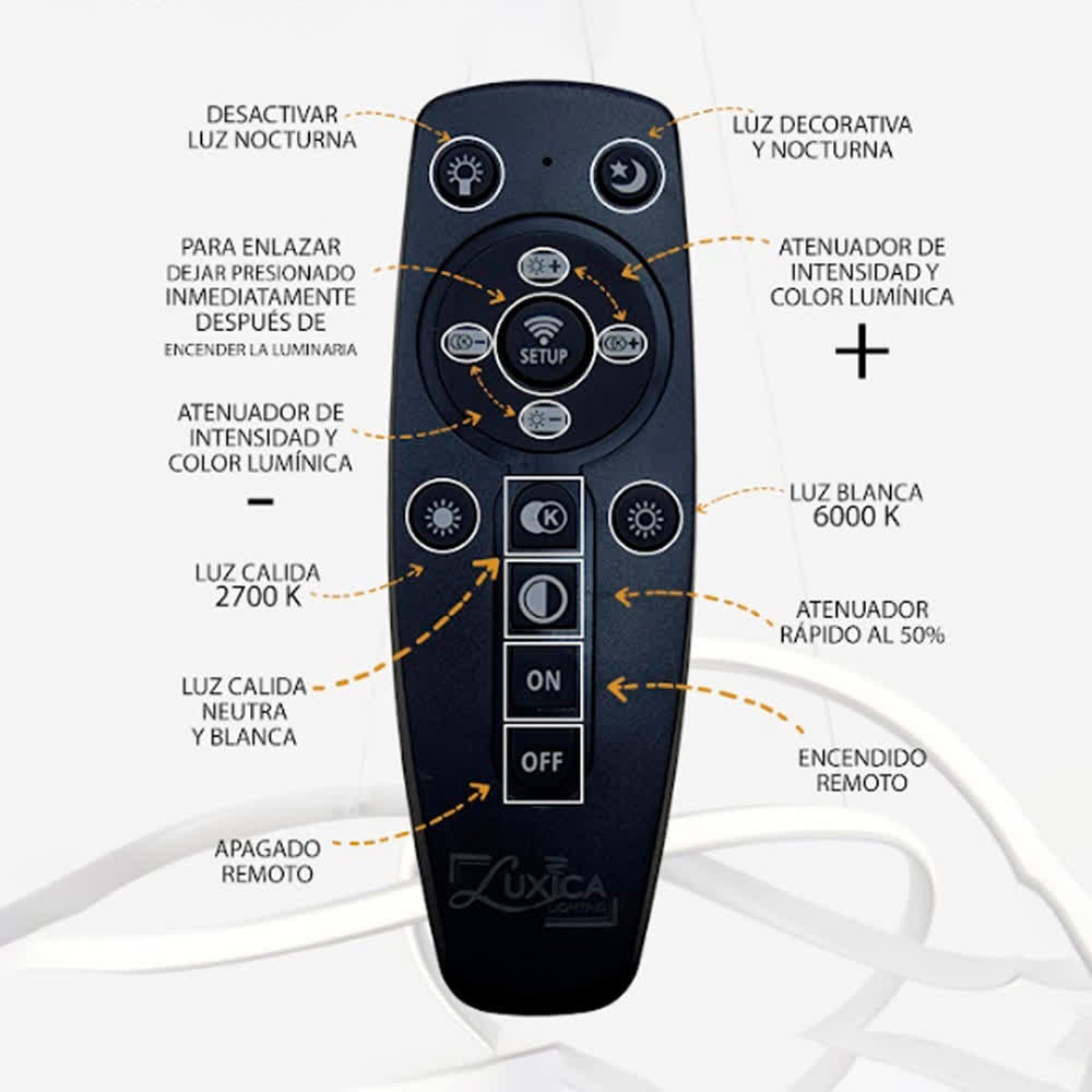 Lámpara Colgante LED Negra Styx 3 Tonos Control – Luxica