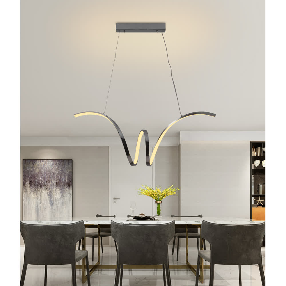 Lámpara Colgante LED Cromo Yona 3 Tonos Control – Luxica