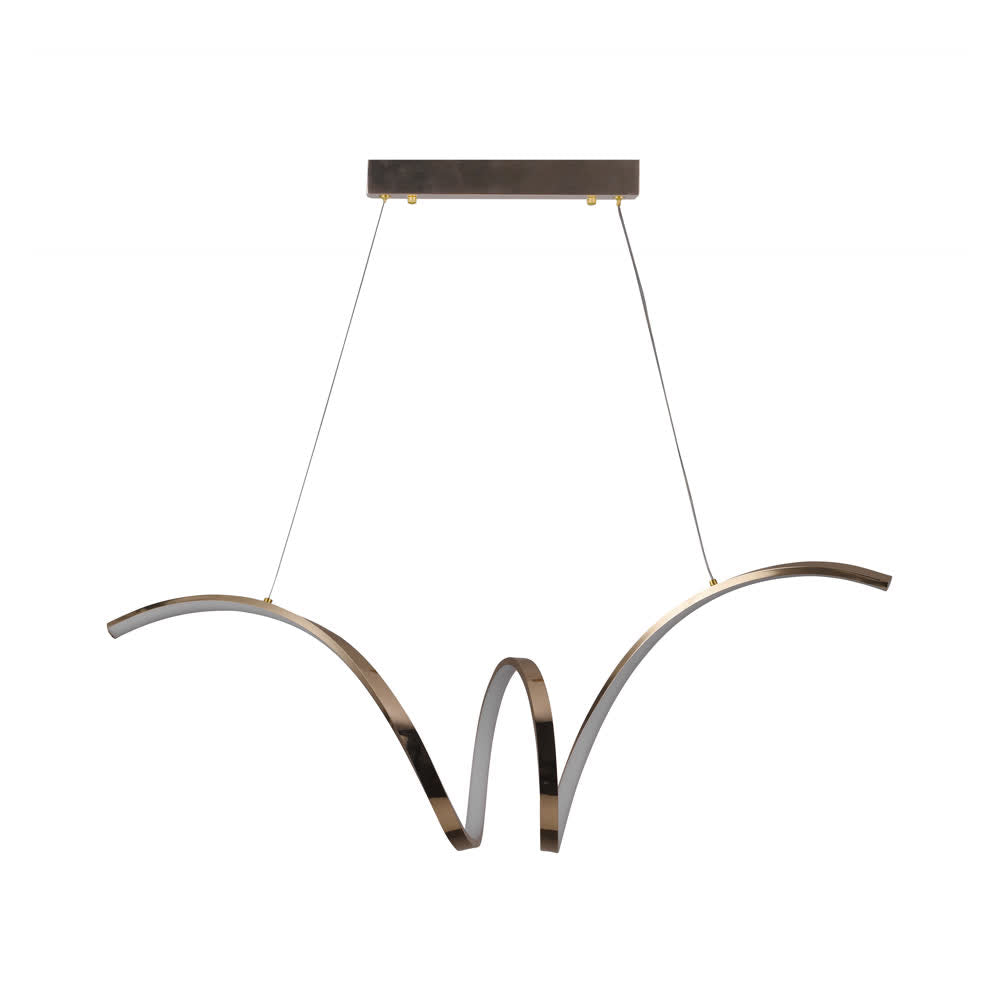 Lámpara Colgante LED Dorado Yona 3 Tonos Control – Luxica