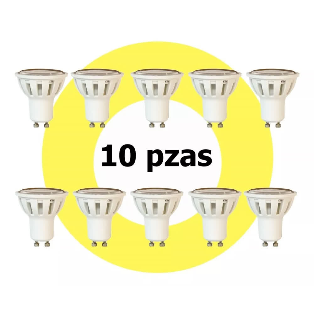 Pack 10 Focos LED GU10 3W 2700K – Laiting
