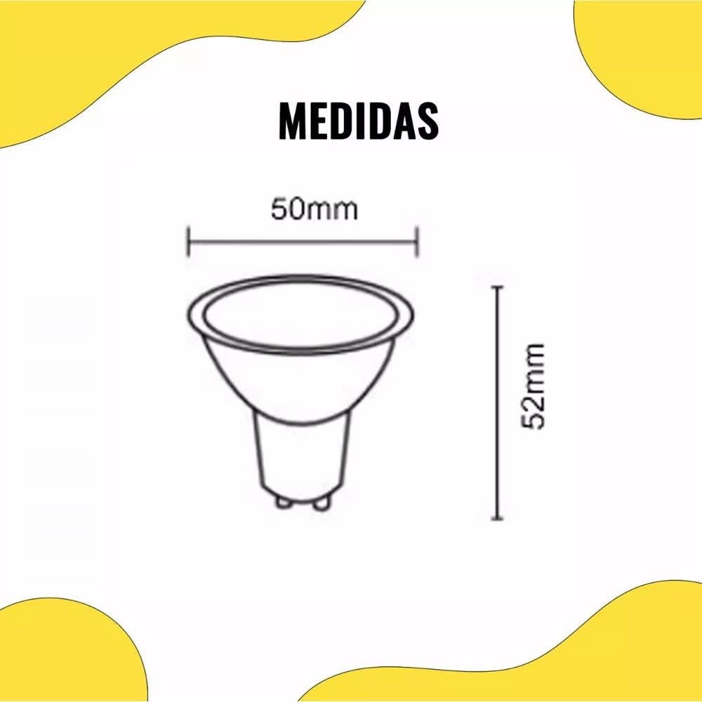 Foco LED GU10 3W 6400K 127V – Laiting