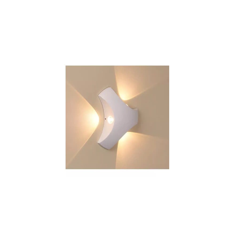 Arbotante LED Blanco 3x2W 370lm IP65 3000K - Zende