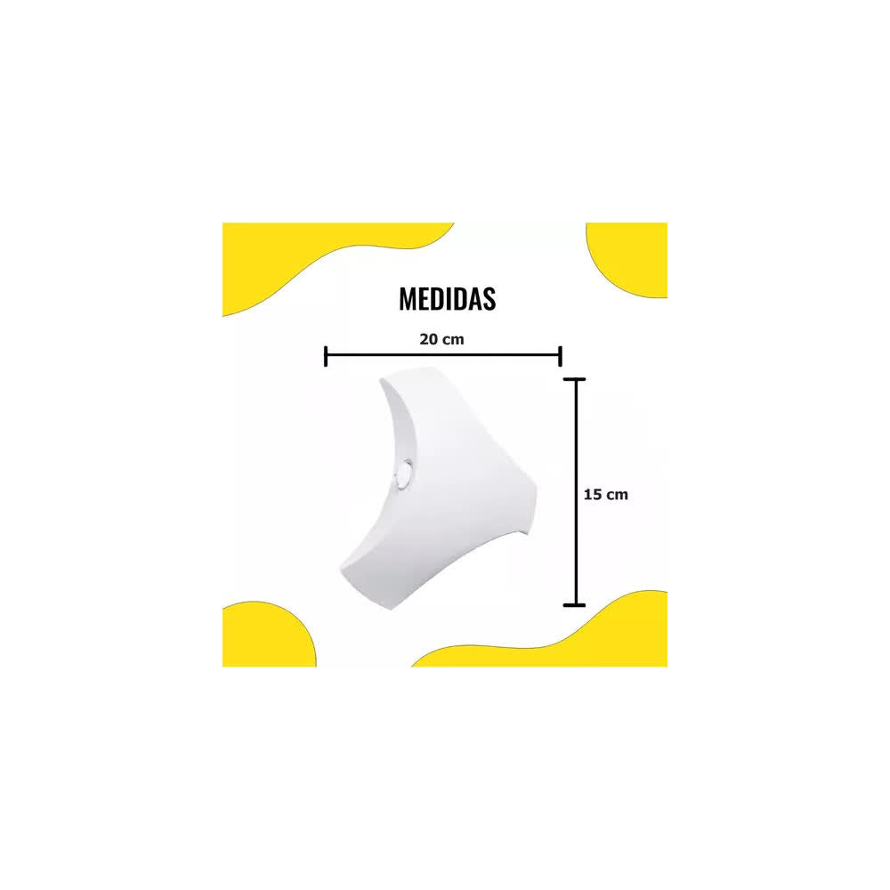 Arbotante LED Blanco 3x2W 370lm IP65 3000K - Zende