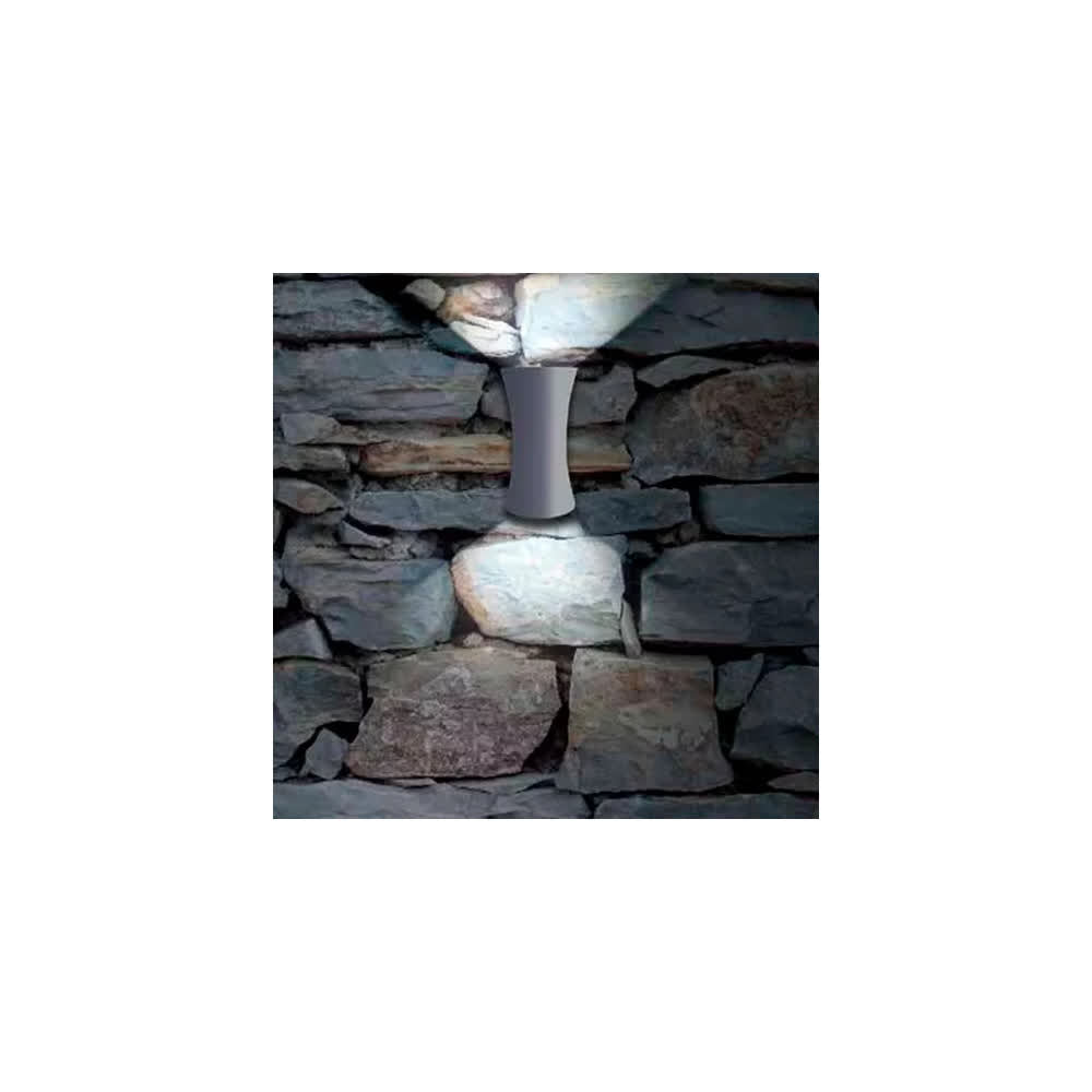 Lámpara Arbotante Cilindro 10W 3000K Gris 127V – Zende