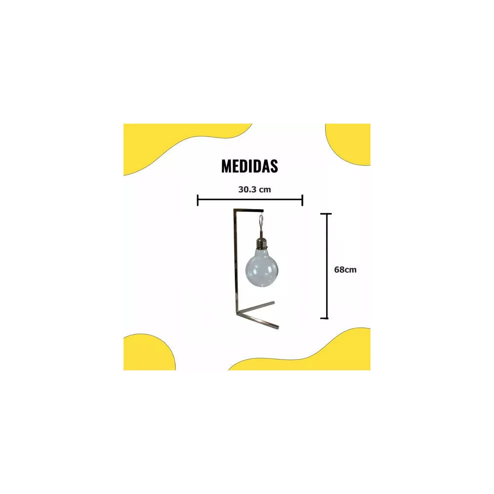 Lámpara de Mesa Tamara CP-90 Foco de Vidrio - Laiting