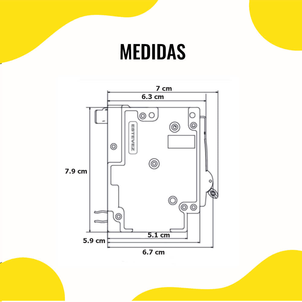Interruptor Termomagnético 1P 20A Curva C – Estevez