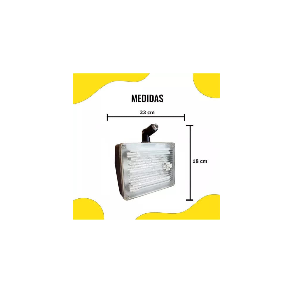 Reflector Cuadrado FL Ext. Base 1/2" DS 3x13W 127V – ELM NGO TE