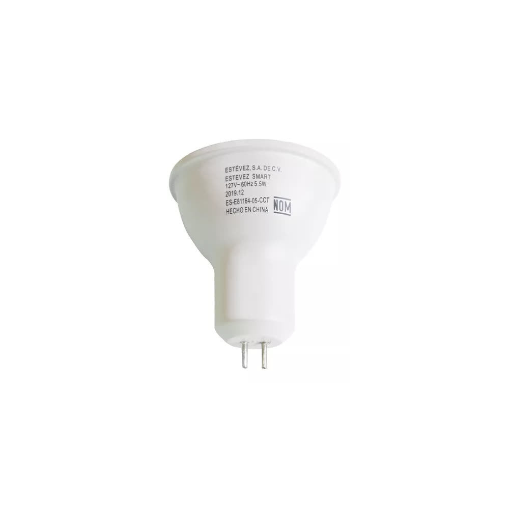 SMART LAMP. MR16 GU5.3 LED WIFI BLANCO DIN 5.5W WWA-GA ESTEV