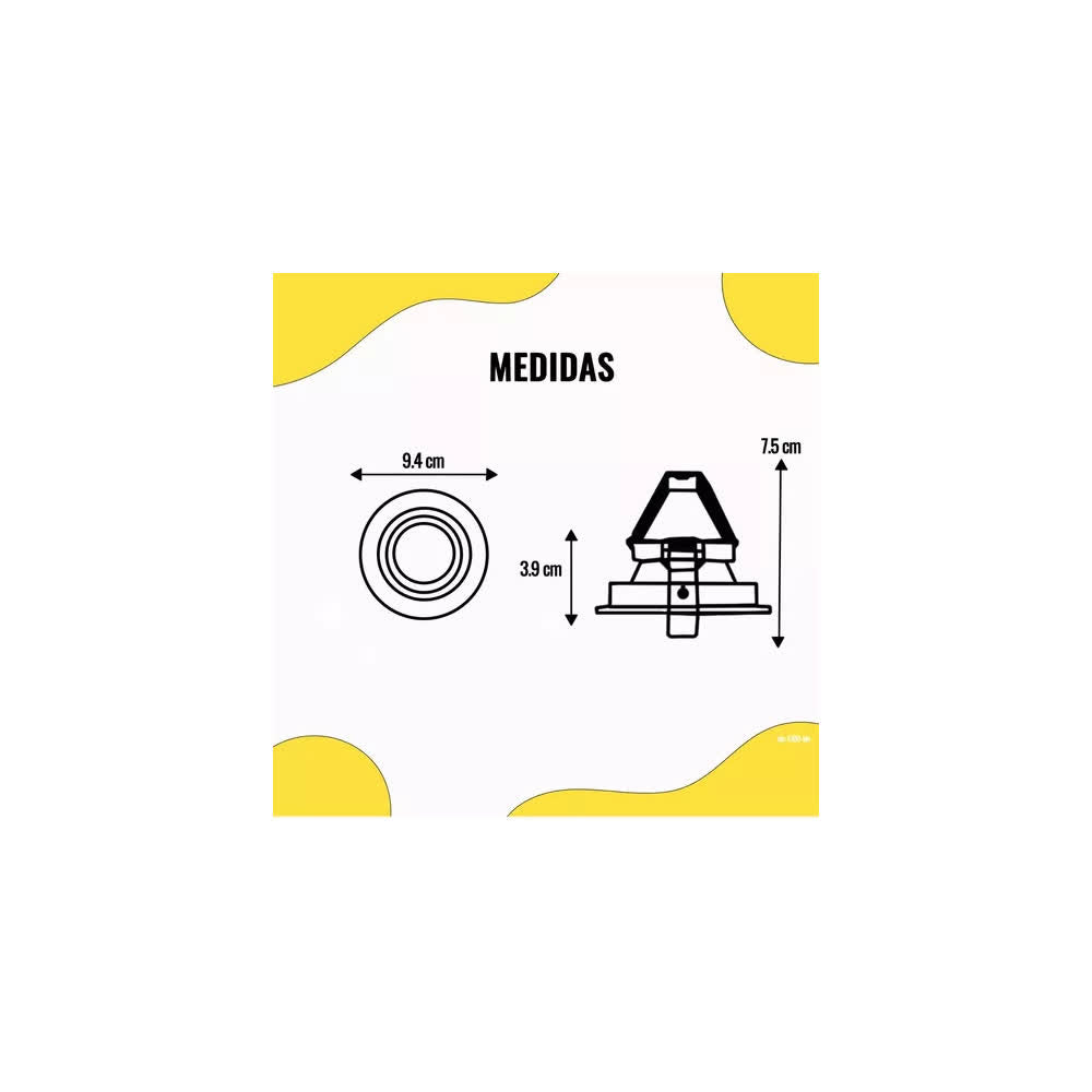 Empotrado MR16 Redondo Fijo Aluminio – Estévez