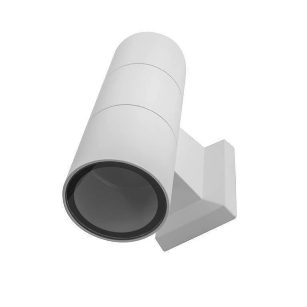 Arbotante Cilindro 2XGU10 Aluminio Blanco IP54 - Ilumileds