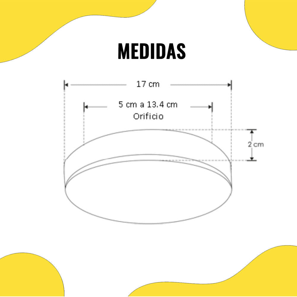 Empotrado LED Redondo 22W Luz Blanca 100-240V – Ilumileds