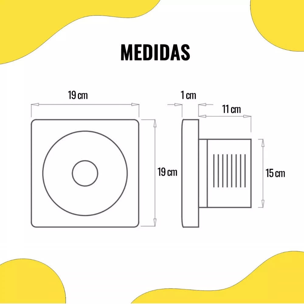 Extractor de Aire Inter 6" Hueso ABS – Masterfan