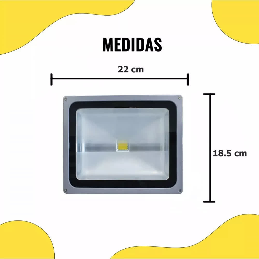 Reflector LED 30W Exterior Blanco Cálido 127V – Laiting