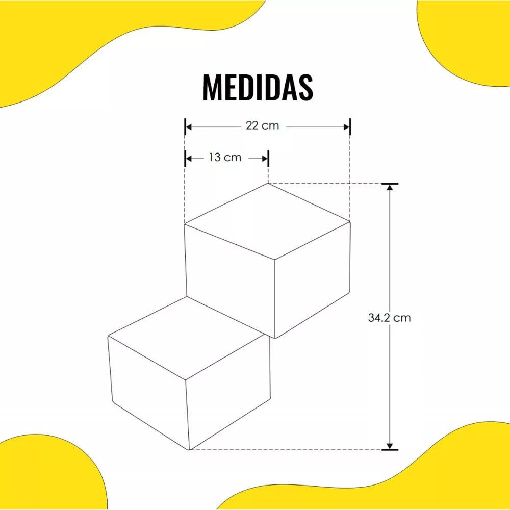 Lámpara de Pared Arbotante LED 6W B.C. 100-240V 2 Cubos Blancos - Ilumileds