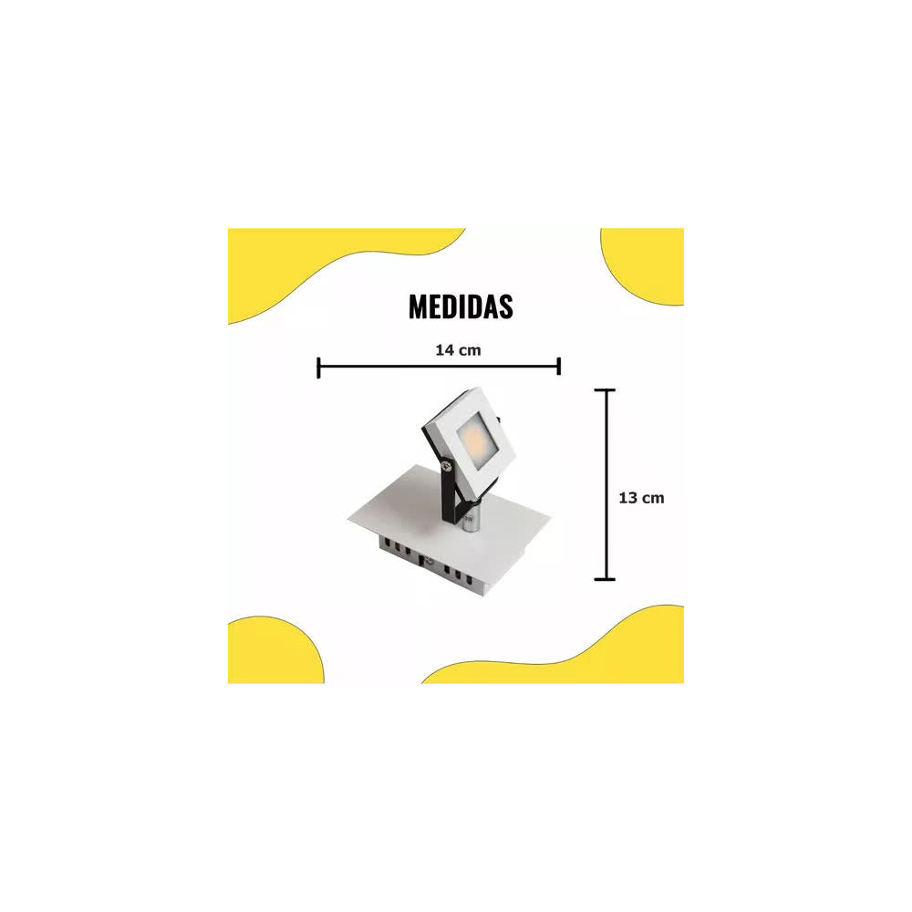 Arbotante LED 3W Blanco 2700K 127V - Laiting