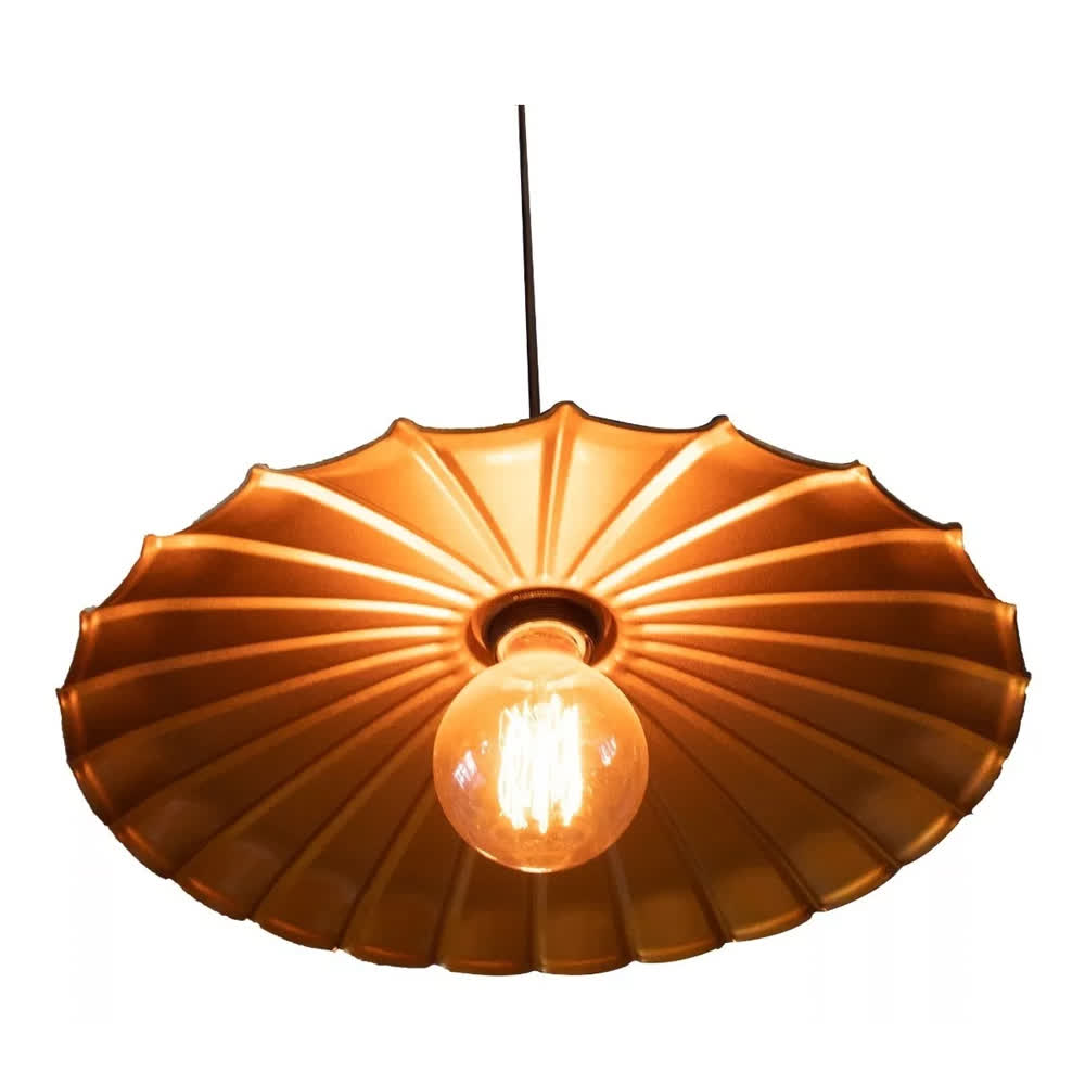 Lámpara Colgante Estilo Vintage Negro / Cobre