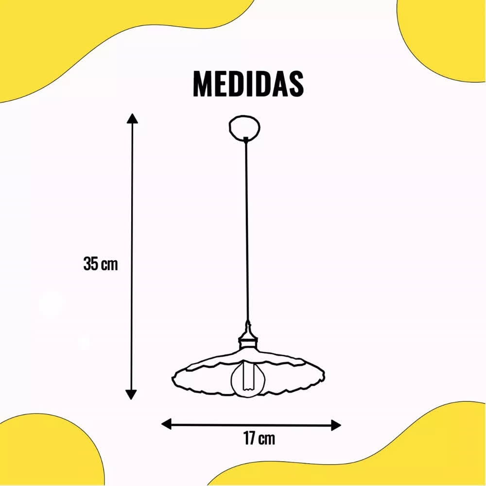 Lámpara Colgante Estilo Vintage Negro / Cobre