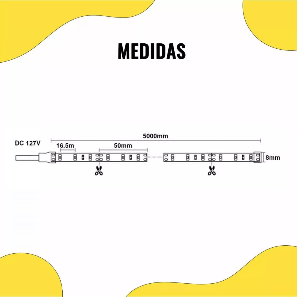 Tira LED Exterior Rojo 5M Con Driver 60 LEDS – Laiting