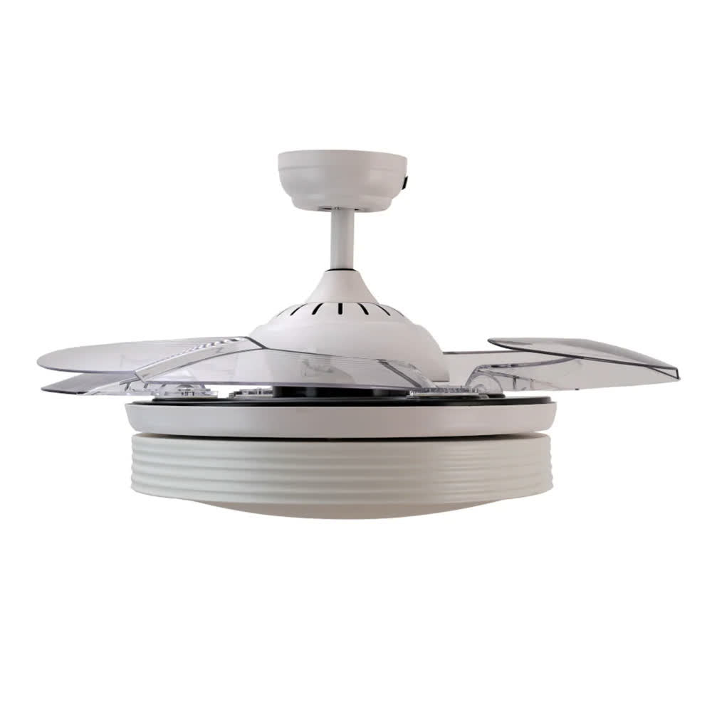 Ventilador de Techo Piatto 42" 4 Aspas Blanco Transparente – Masterfan