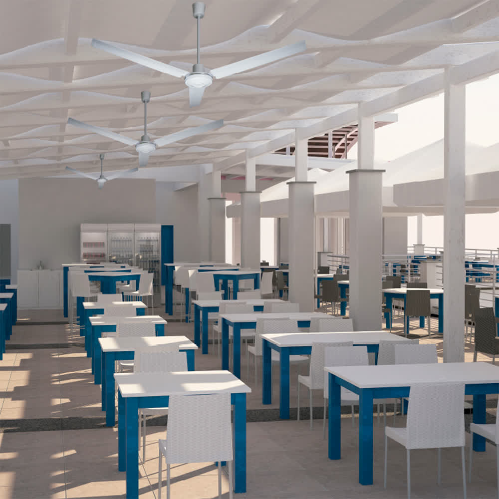 Ventilador de Techo Prometheus 56" Blanco 3 Aspas 5 Velocidades – Masterfan