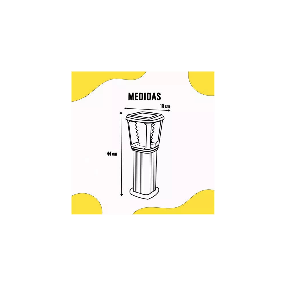 Poste Solar para Jardín 4W 3000K – Zende