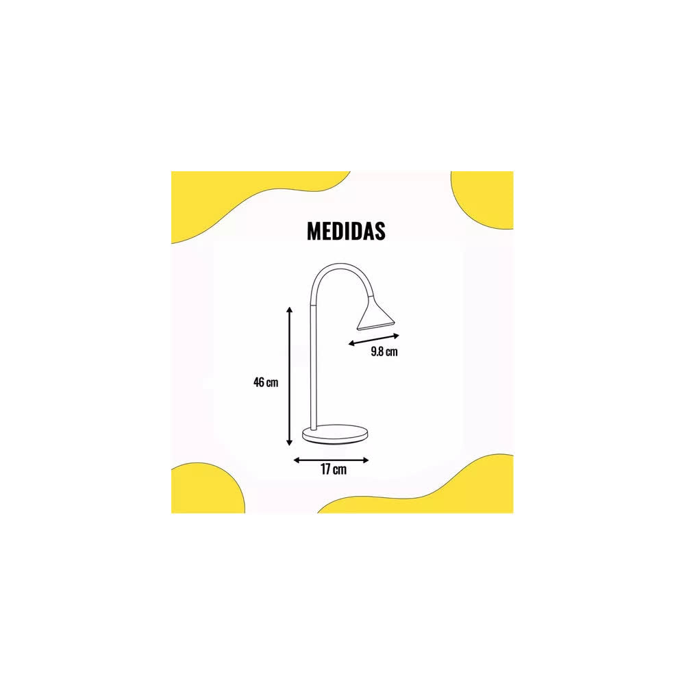 Lámpara de Escritorio LED Negro 4W – TechnoHome
