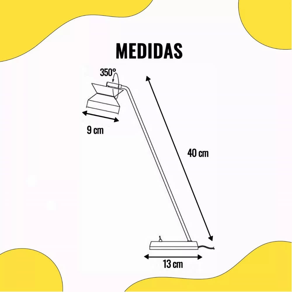 Lámpara de Mesa LED 3W 30K Cromo – TecnoHome