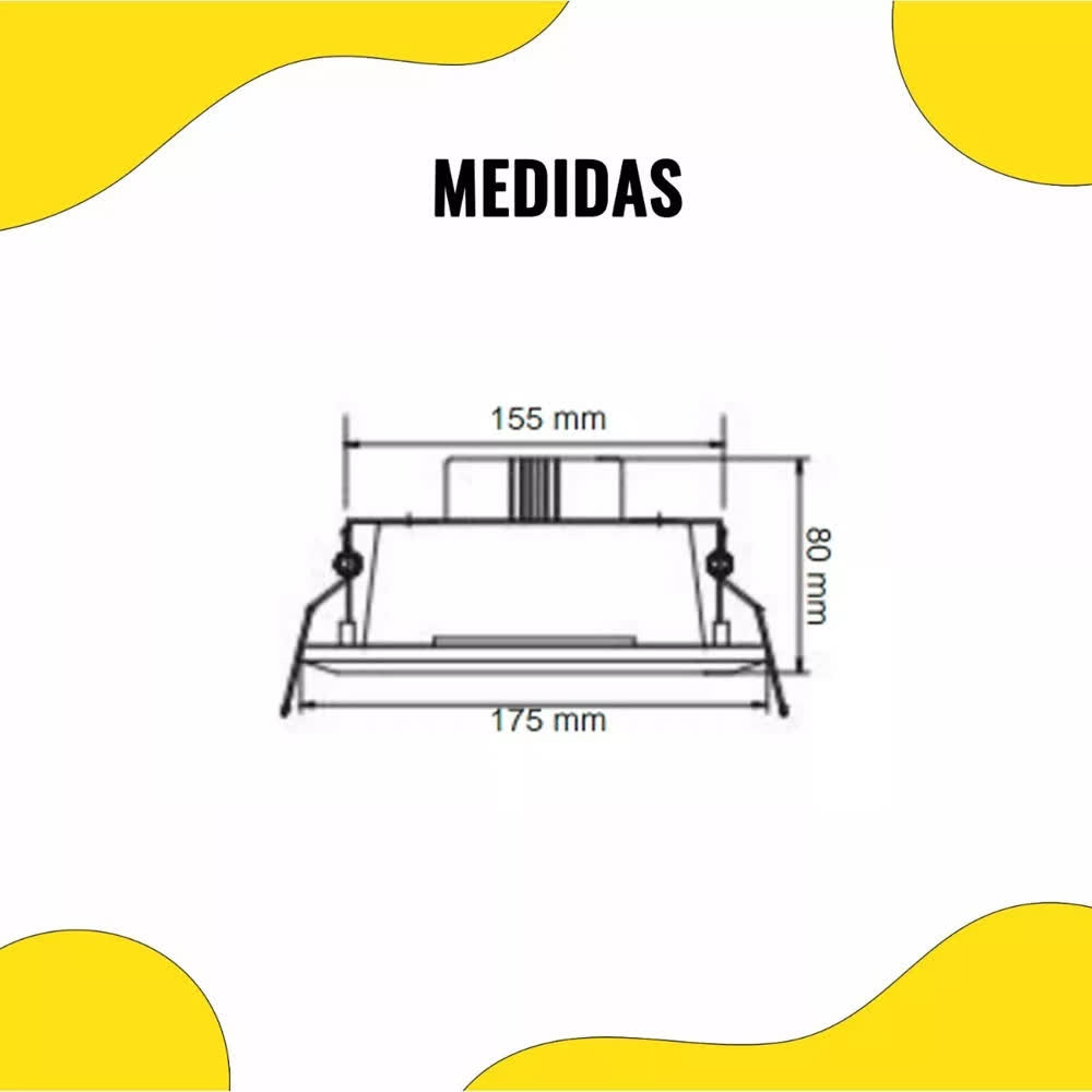 Empotrado LED Berlín 8W 4000K 100-240V Blanco – Tecnolite